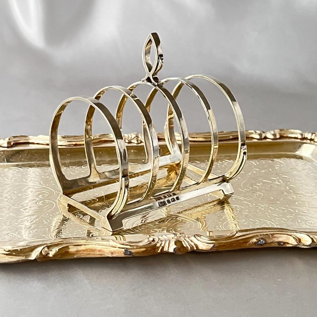 【MAPPIN & WEBB】 アール・デコのトーストラック【純銀】マッピン