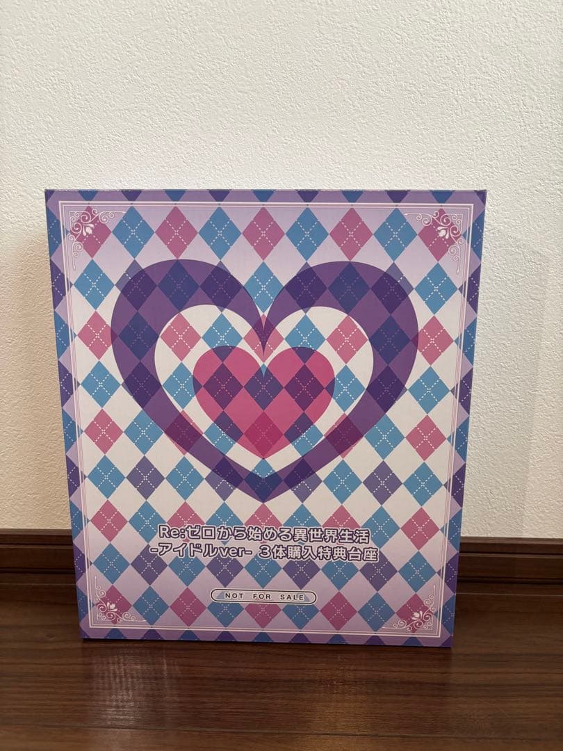 Re:ゼロから始める異世界生活 アイドル エミリア レム ラム 特典台座セット