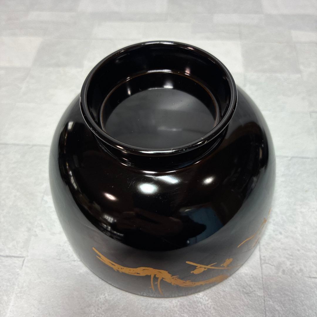 金津塗 吸物椀 桜柄 5客