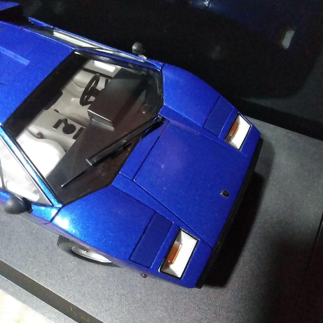 京商　ランボルギーニカウンタック　LP400 メタリックブルー　1/18