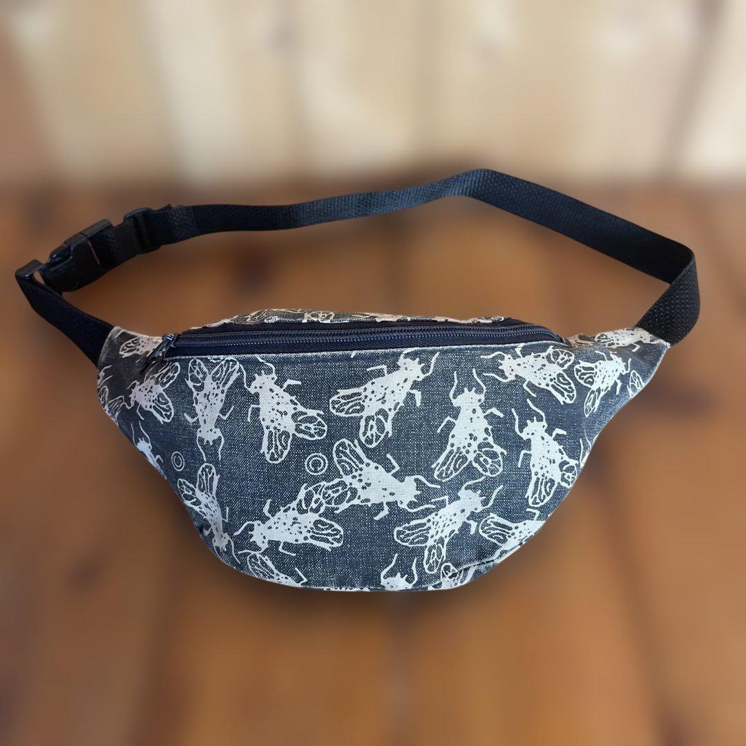 当時物 マドリッド ハエ柄 ウエストポーチ Madrid Old skate