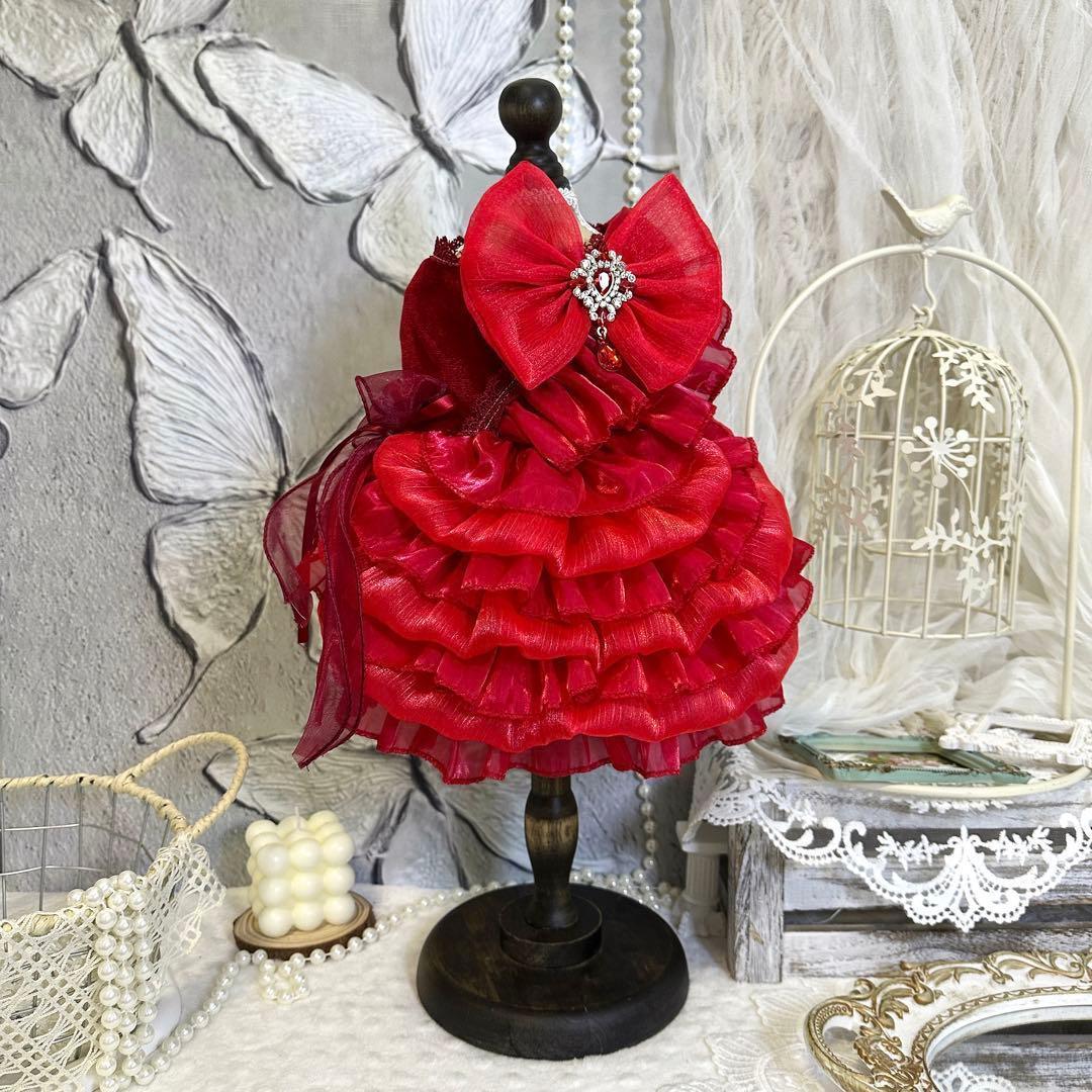 つきこ　XXL　サイズ　犬服　猫服　ハンドメイド　ワンピース　わんちゃん