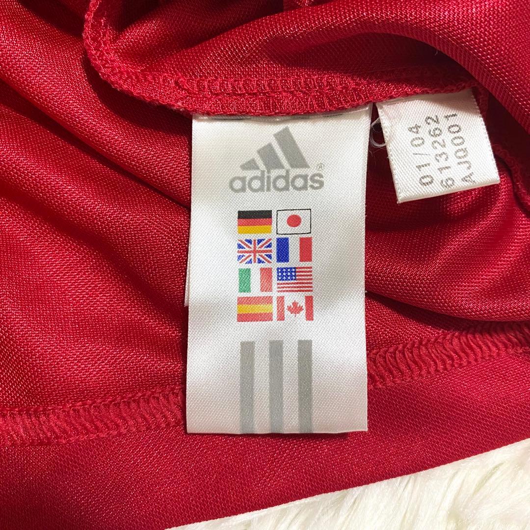 アディダス　スペイン代表　ゲームシャツ　刺繍ロゴ　スリーストライプ　ユーロ　XL