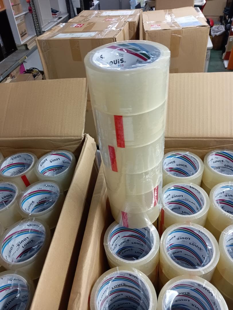 【超特価】OPPテープ 梱包テープ 43μｍ×48ｍｍ×45ｍ×6巻セット×12