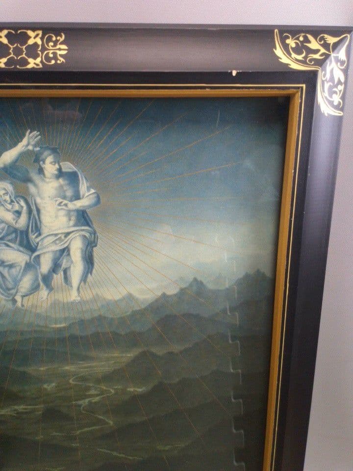 相馬武夫絵画　期待　1983年7月　ミケランジェロによる　外寸約83×55cm