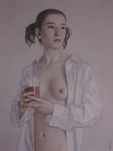 高塚省吾、【静かな朝】、希少な額装用画集より、新品額装付、状態良好