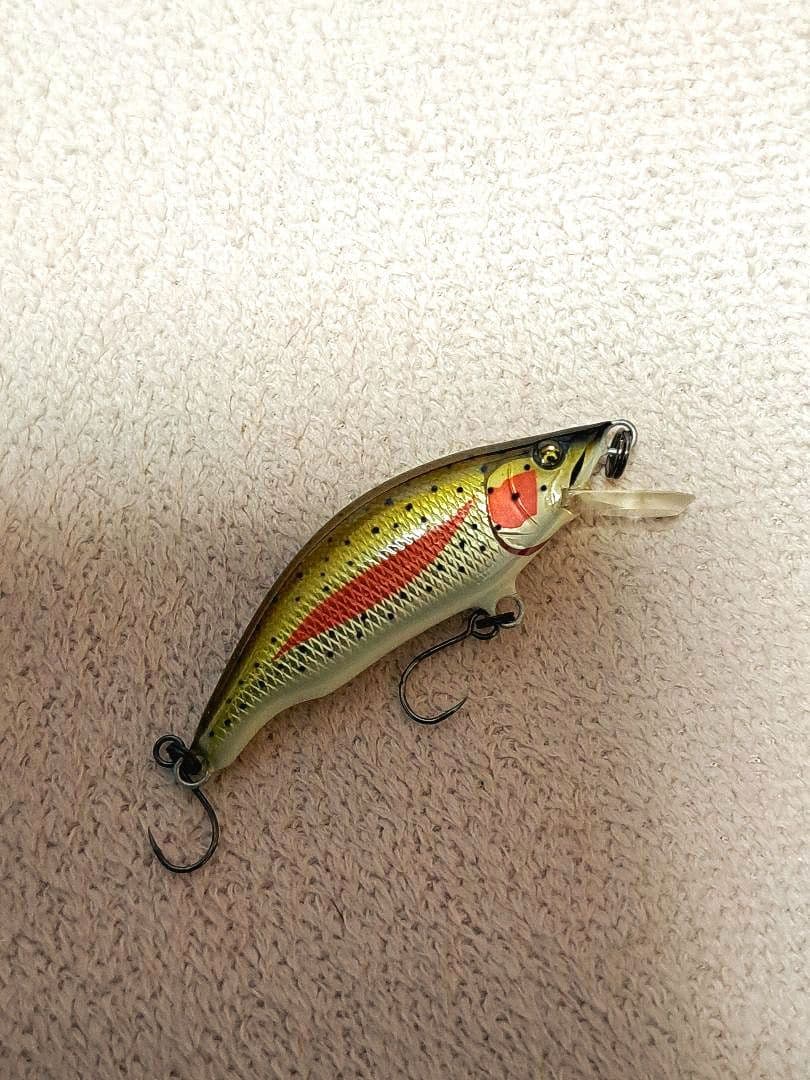 ハンドメイドミノー　イタチミノー AMENOHA 45S レインボートラウト