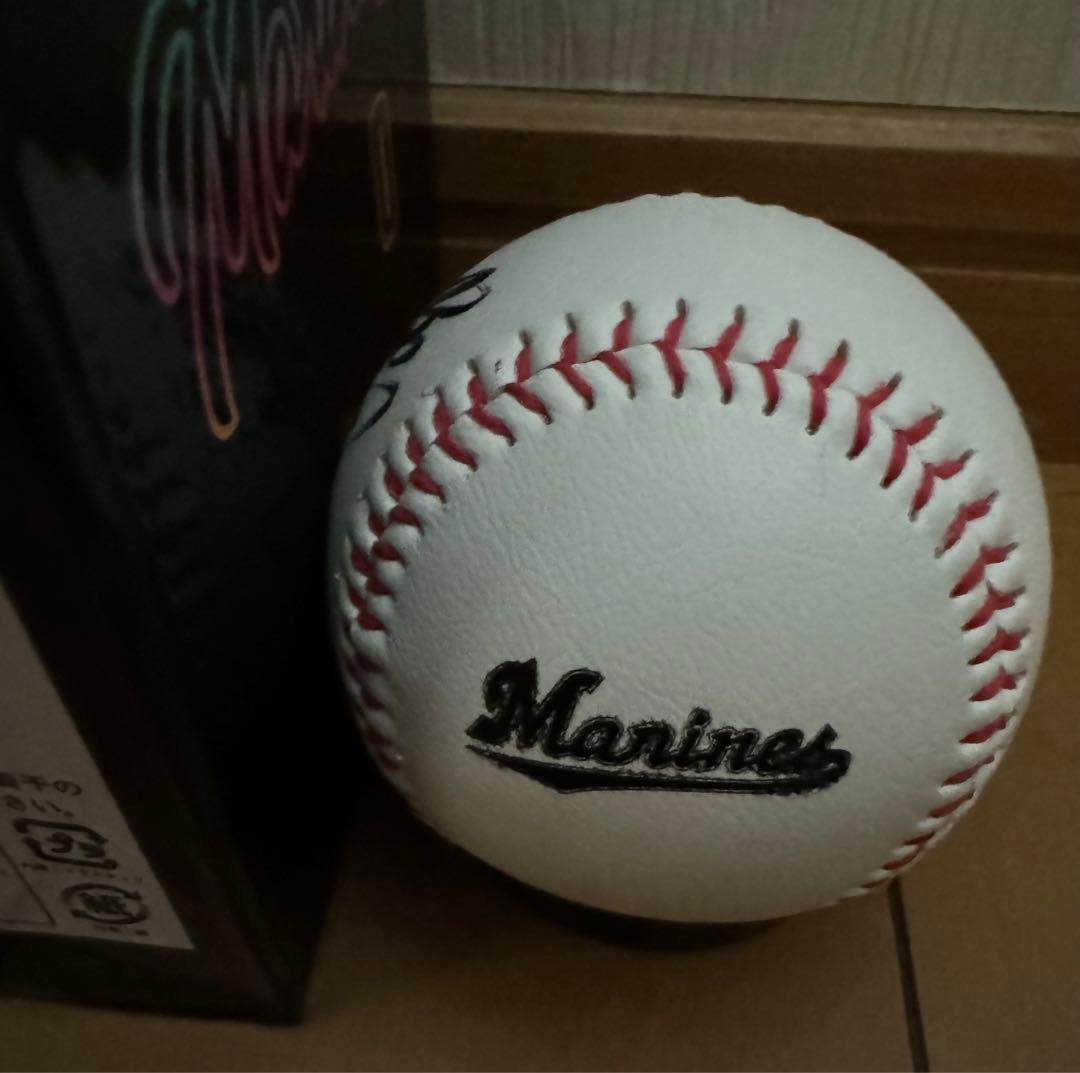 千葉ロッテマリーンズ荻野貴司選手投げ入れサインボールボブルヘッドセット