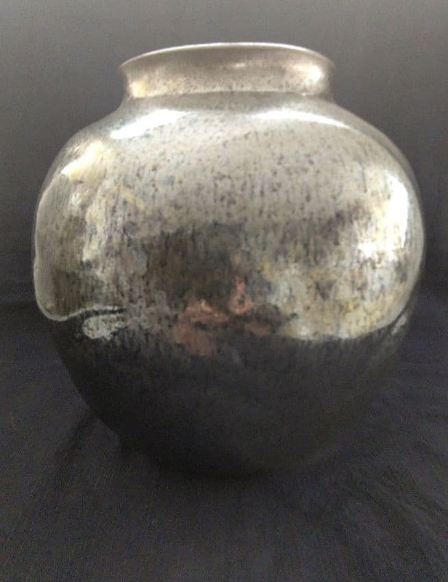 木村盛和  鉄釉窯変 壺