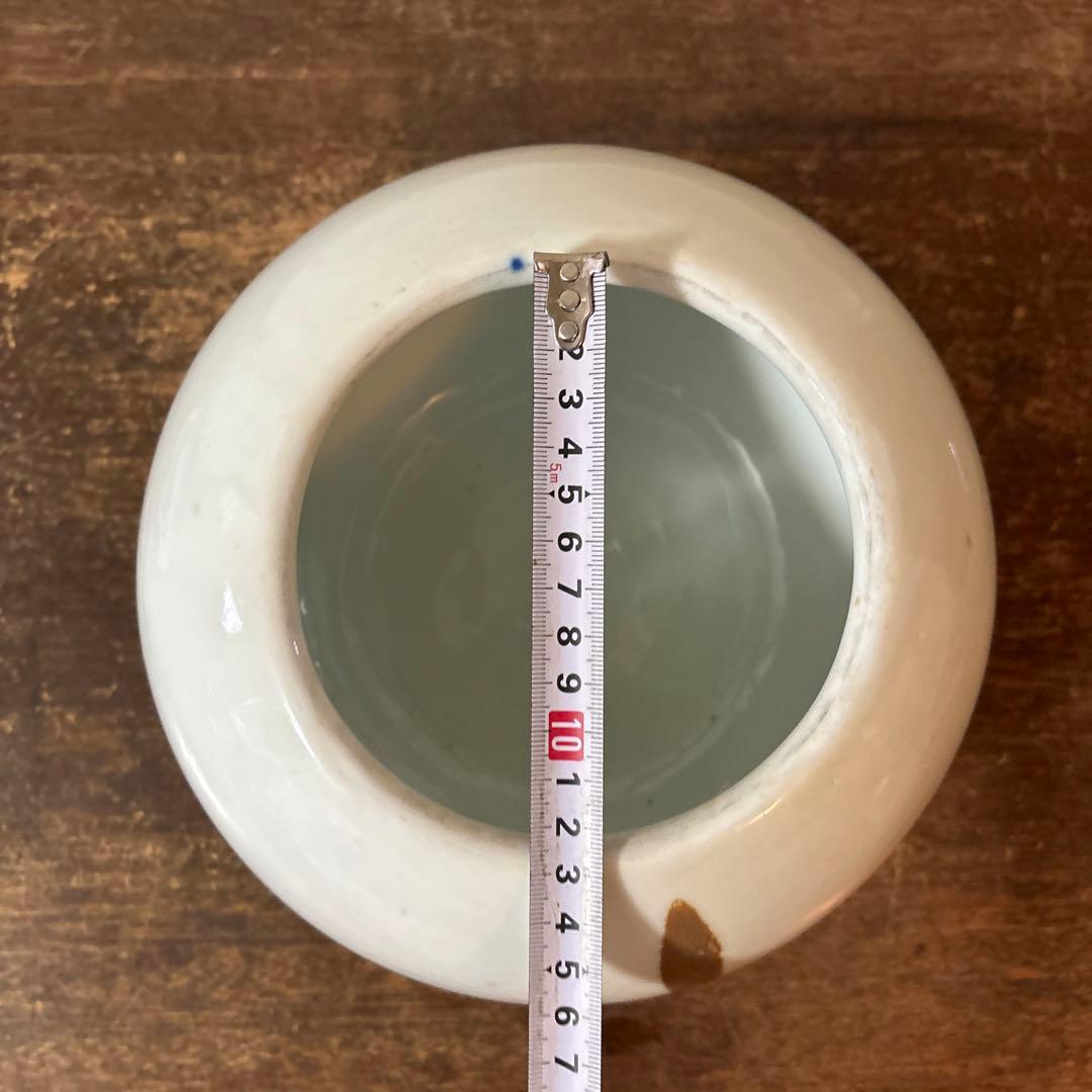 白磁　火消壺　蓋付き　伊万里　瀬戸　花器　赤星五郎　骨董品　李朝　アンティーク