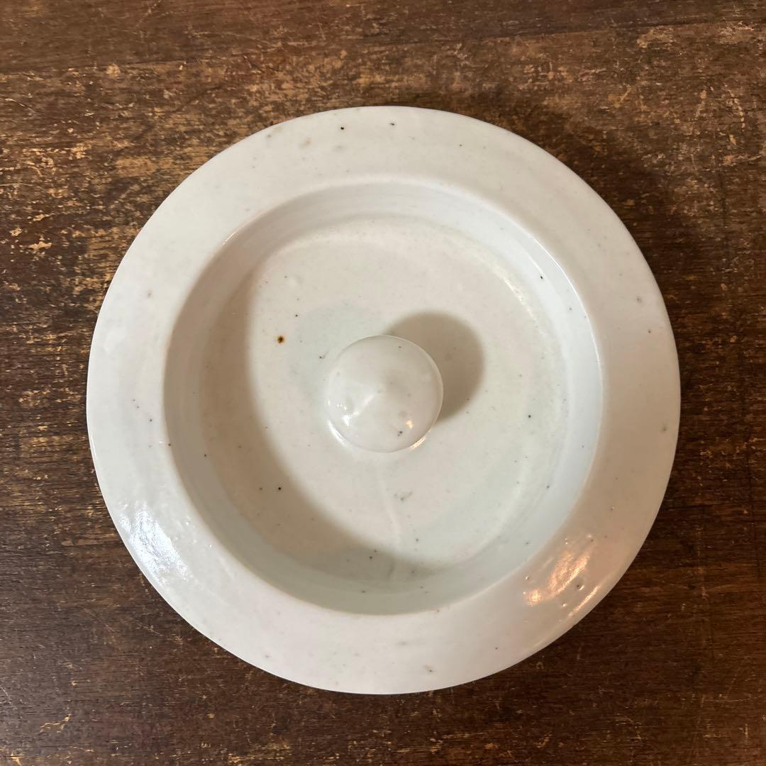 白磁　火消壺　蓋付き　伊万里　瀬戸　花器　赤星五郎　骨董品　李朝　アンティーク