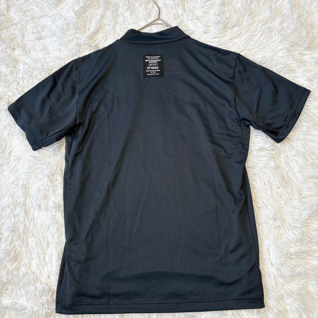 【新品】マスターバニーエディション 半袖 ハイネックシャツ メッシュ 黒 ロゴ
