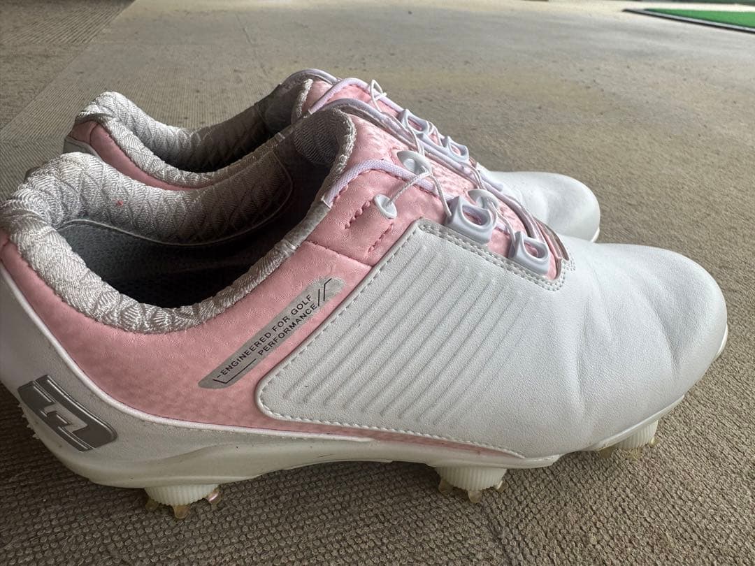 FootJoy ゴルフシューズ 女性用 ホワイト/ピンク