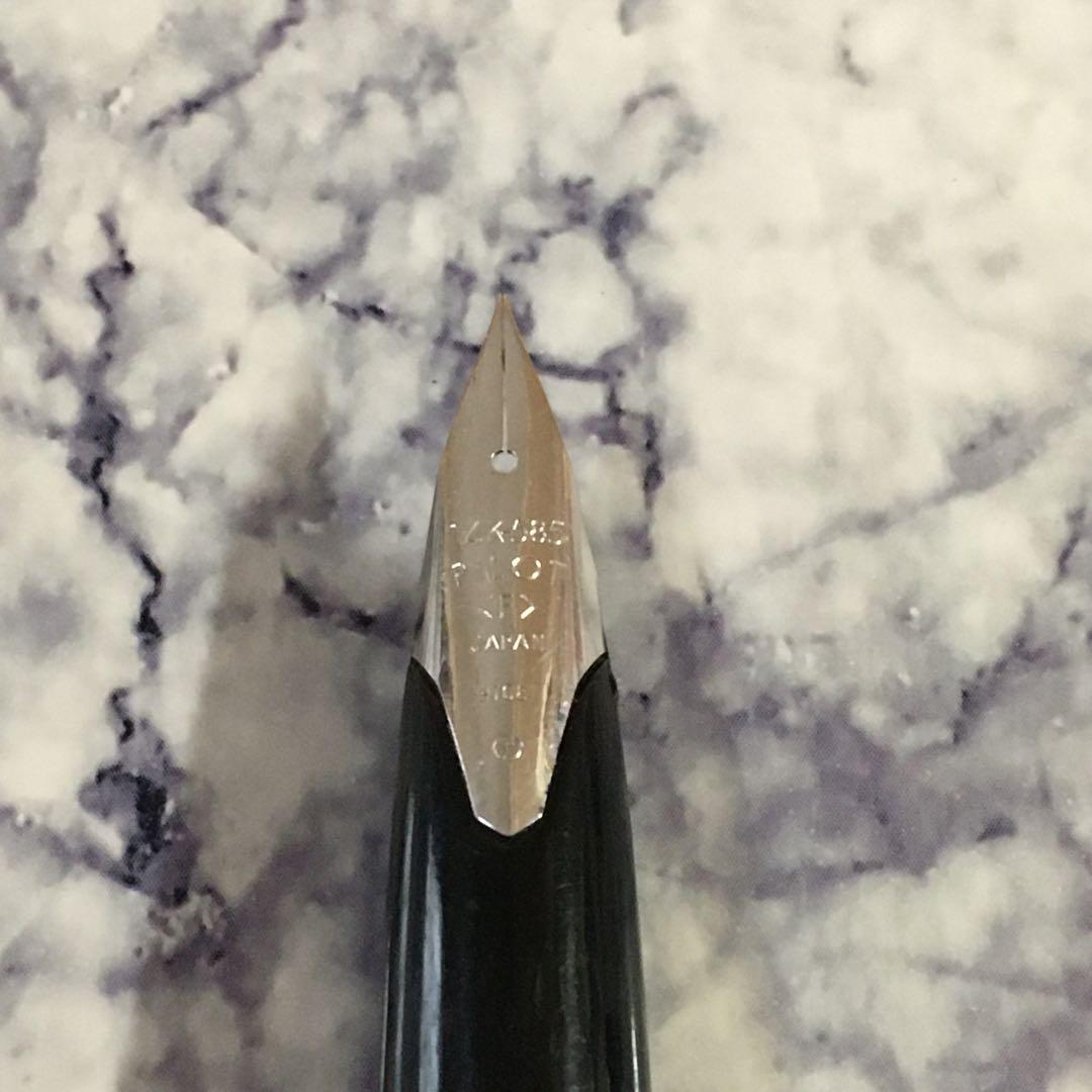 #0201 オーバーホール済み 万年筆 PILOT Elite 全格子 14k