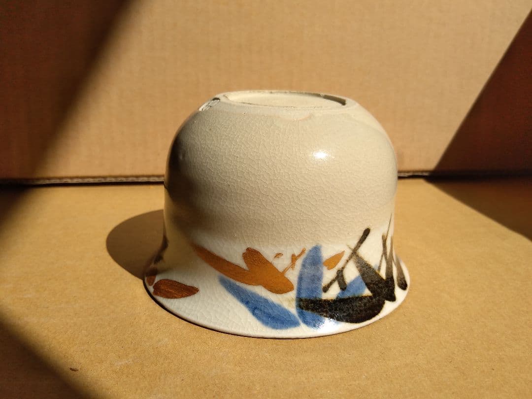 茶道具名品　期間限定特価　乾山　竹絵向付（今戸焼　白井半七）小茶碗にも