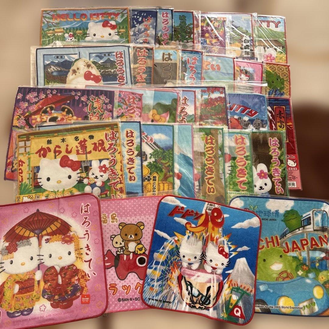 新品未使用　ハローキティ　ご当地ハンカチ