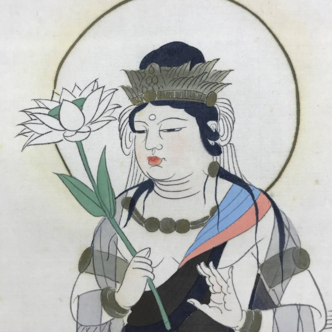 西国 三十三ヶ所/西国三十三箇所/霊場集印肉筆掛軸/掛軸/名家伝来/AE-177