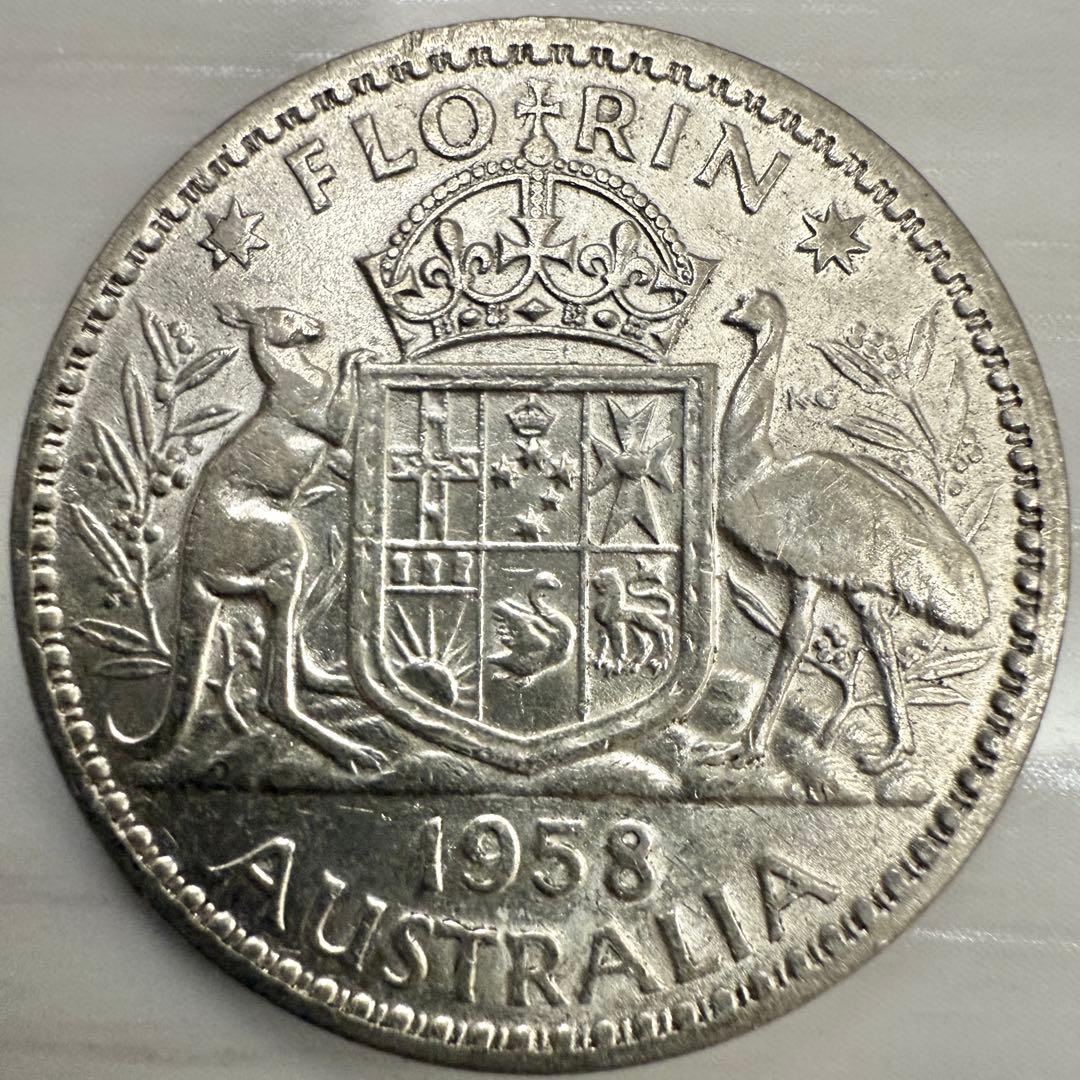 海外　銀貨　外国　古銭　イスラエル　10リロット銀貨　オーストラリア