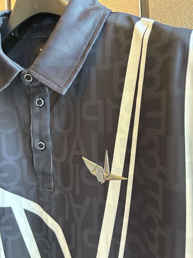 ウノピゥ 1PIU1UGUARE3 黒 ポロ Mサイズ 新品未使用タグ付き