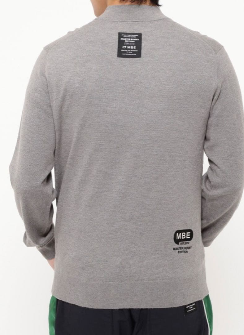 新品 パーリーゲイツ マスターバニー カシミヤ混 タートルネックニット(5)L