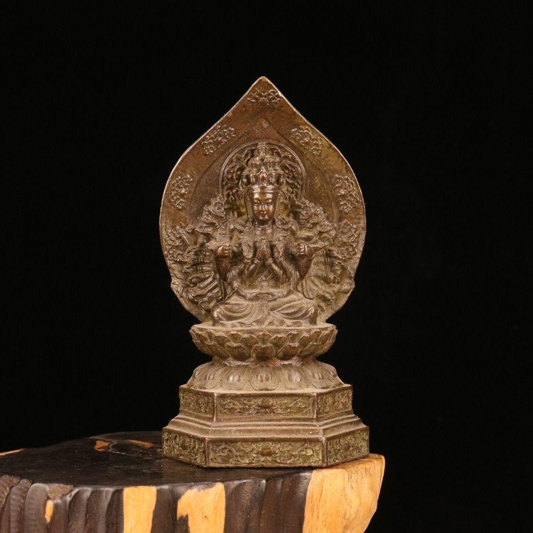 千手観音 菩薩 観音 銅製 仏像 彫刻 置物 開運 風水