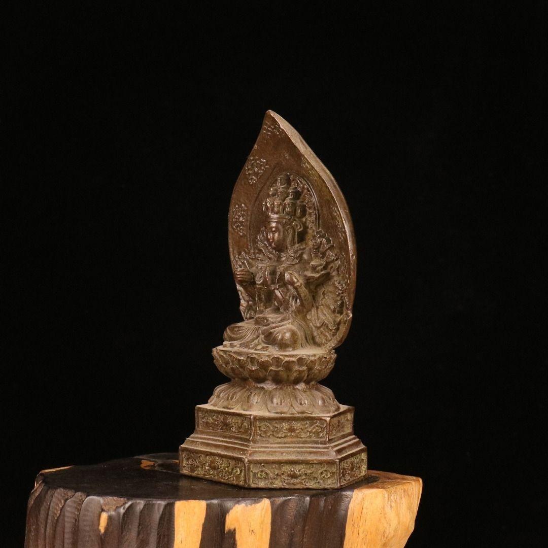 千手観音 菩薩 観音 銅製 仏像 彫刻 置物 開運 風水