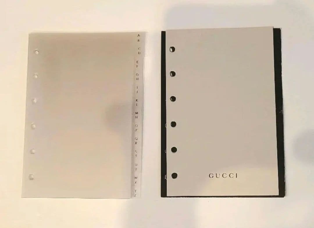 GUCCI グッチ 手帳 カバー ケース レザー BLACK