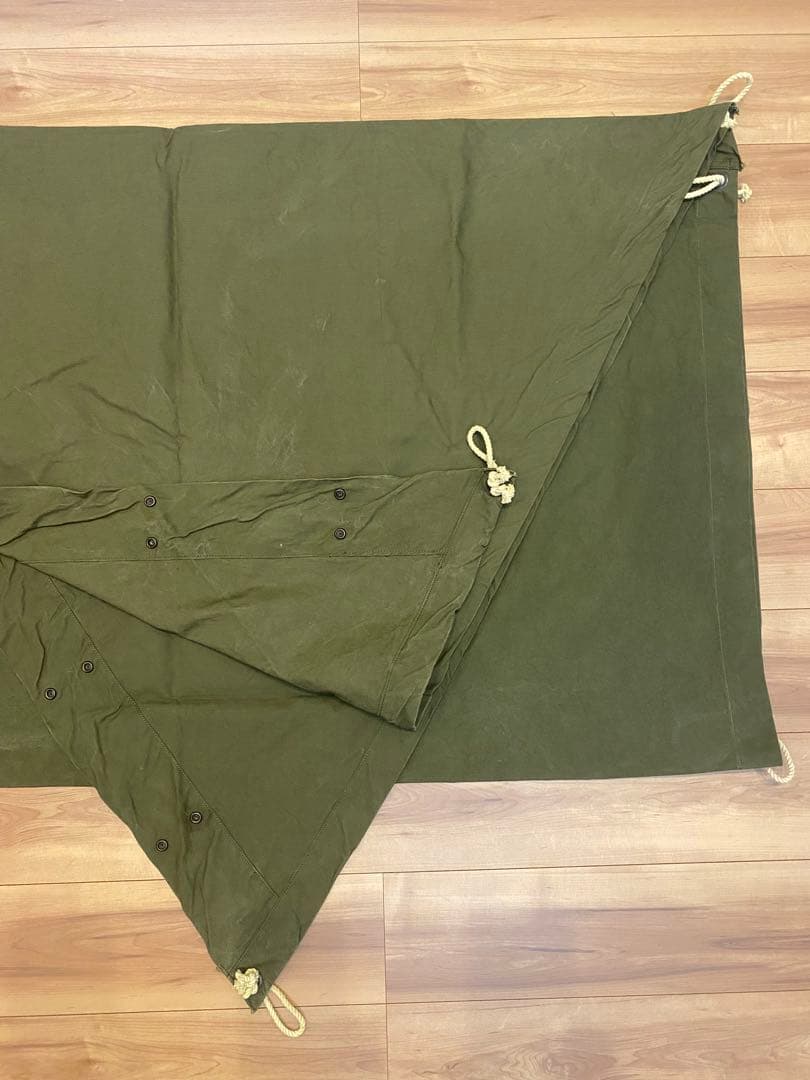 軍幕　米軍　USパップテント シェルターハーフ　89年会計　幕2枚　状態◎