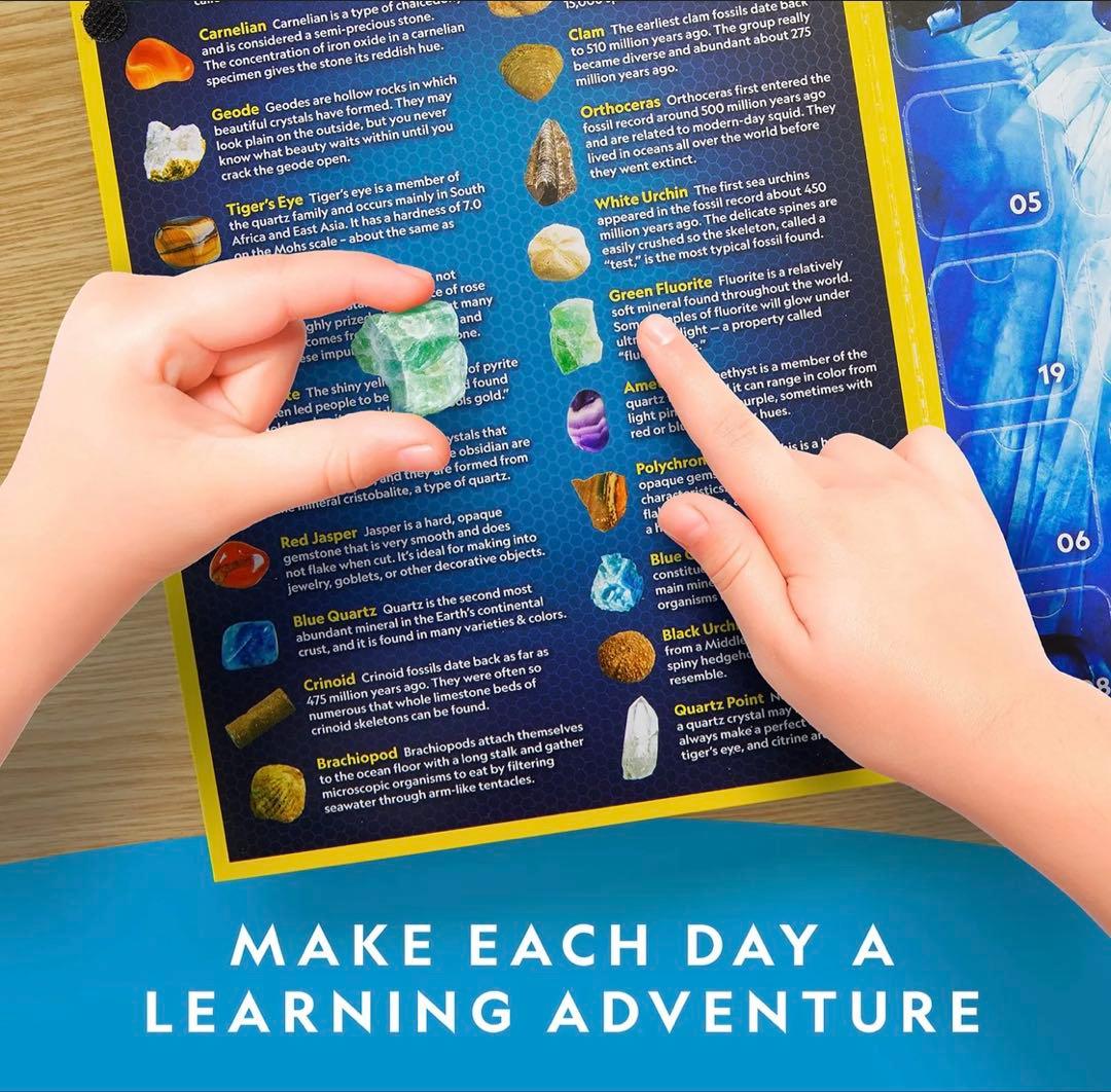 ナショナルジオグラフィック 2022年アドベントカレンダー 鉱石 宝石 化石