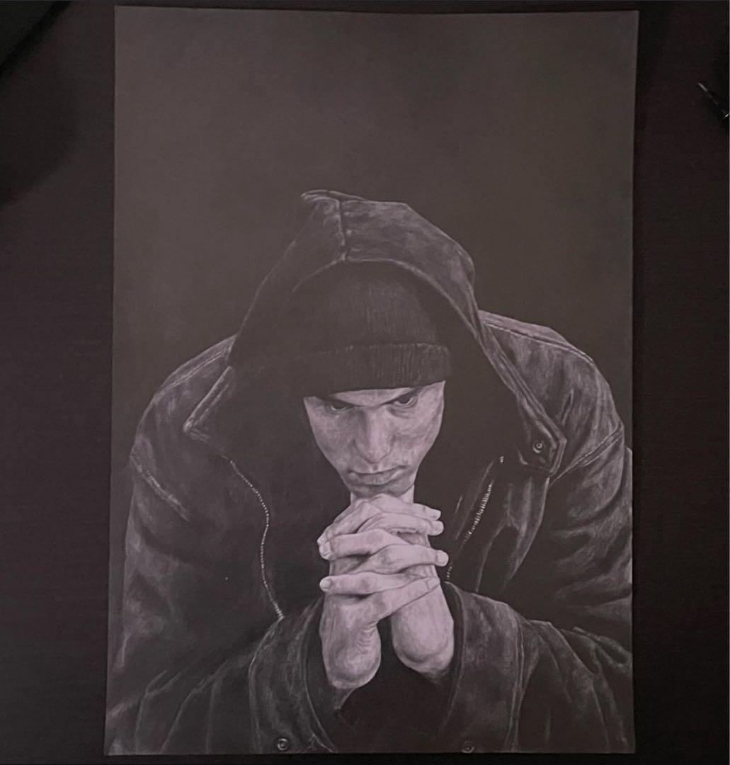 人物画(EMINEM) 1枚限定 鉛筆のみ 値下げ交渉可