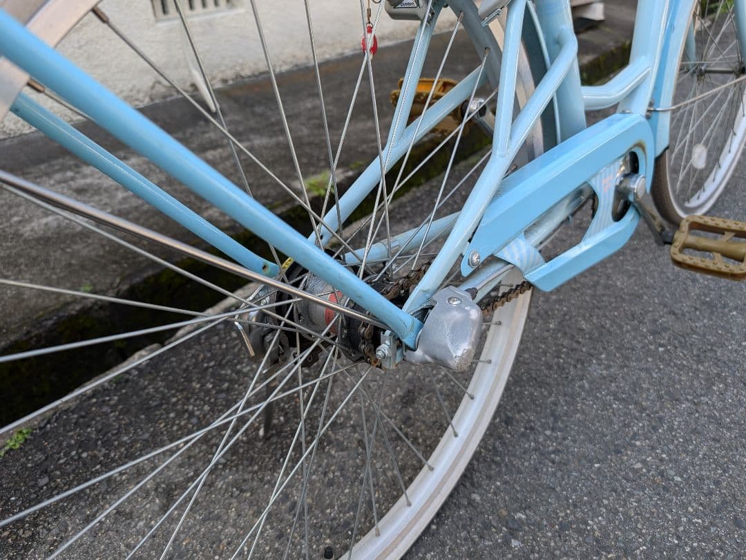 水色 シティーサイクル 24インチ 子供 自転車 高学年