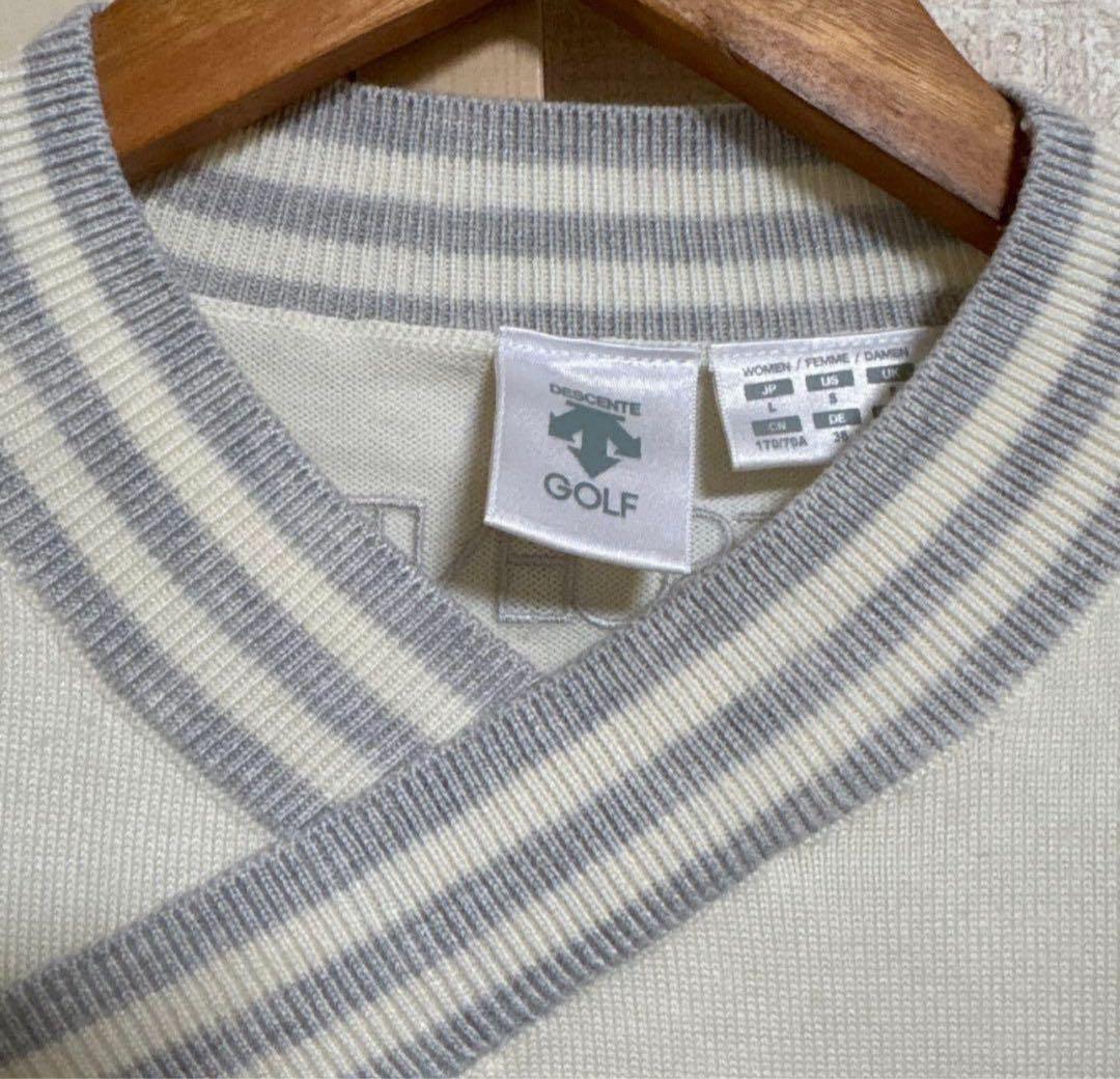 デサント　DESCENTE ゴルフ　ニットセーター　スカート　2点セット　L\M