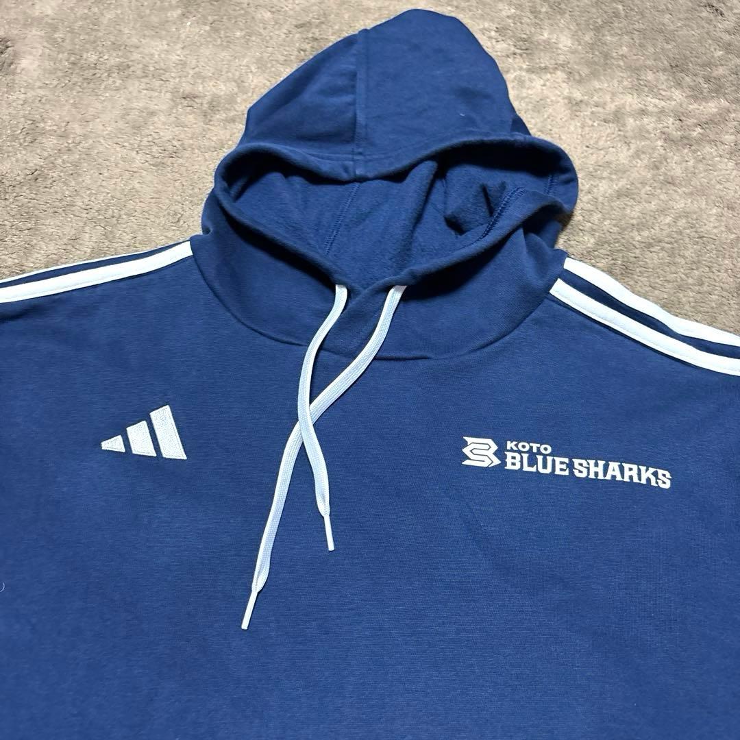 【激レア】清水建設江東ブルーシャークス アディダス 支給品 パーカー ラグビー