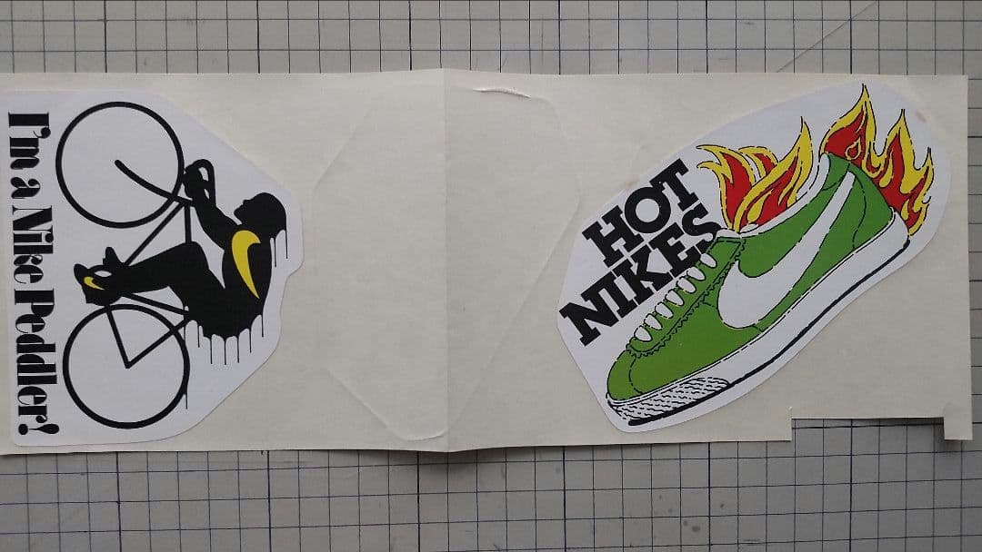 Old 珍品 NIKE ステッカー２点 1970年代