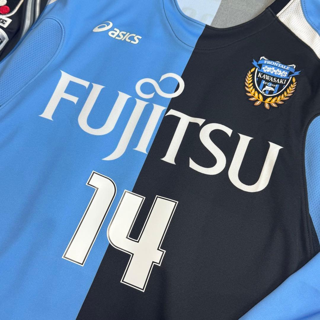 川崎フロンターレ 2007 #14 中村憲剛 長袖 ユニフォーム 別注