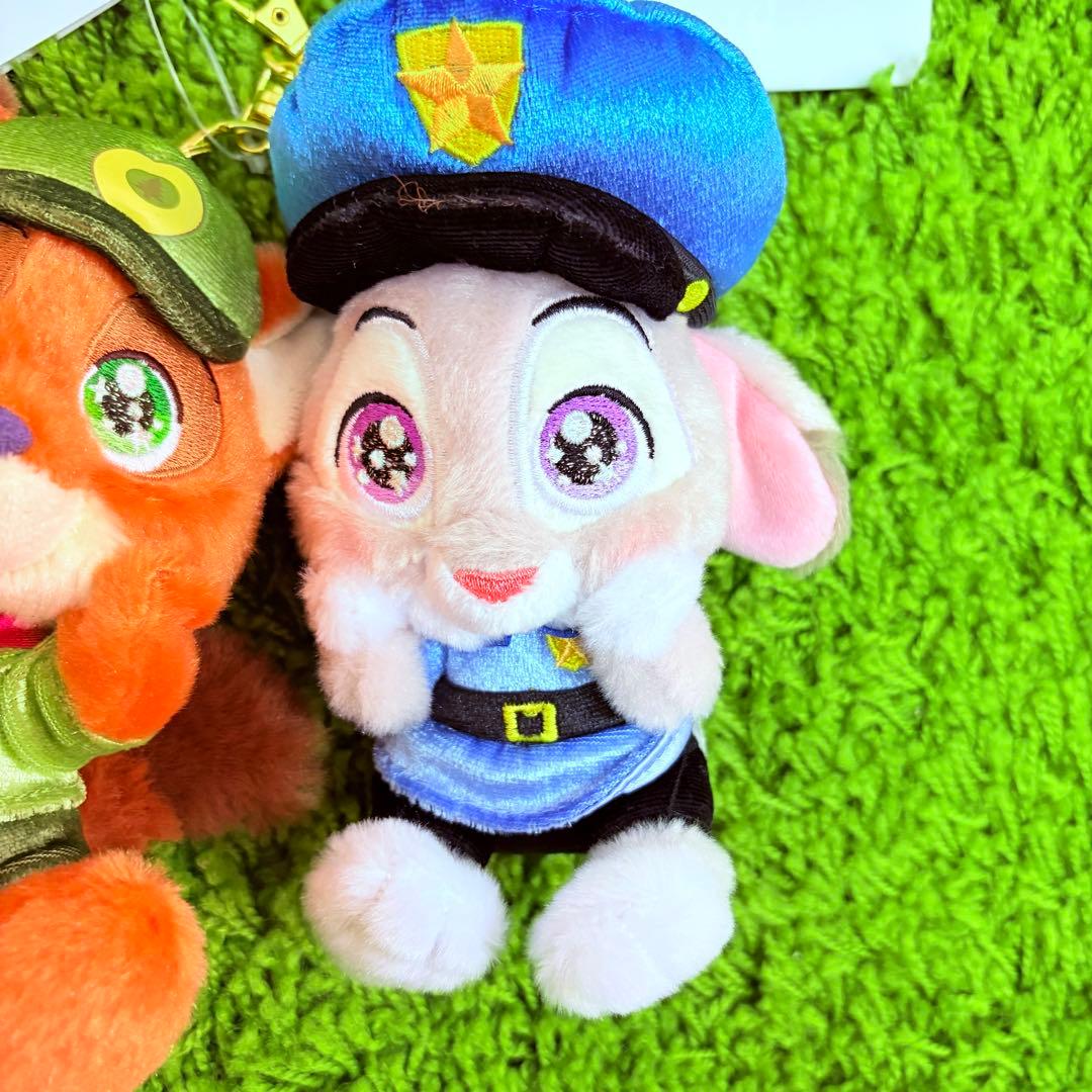 ズートピア　ニック　ジュディ　ぬいぐるみキーチェーン　Kirame