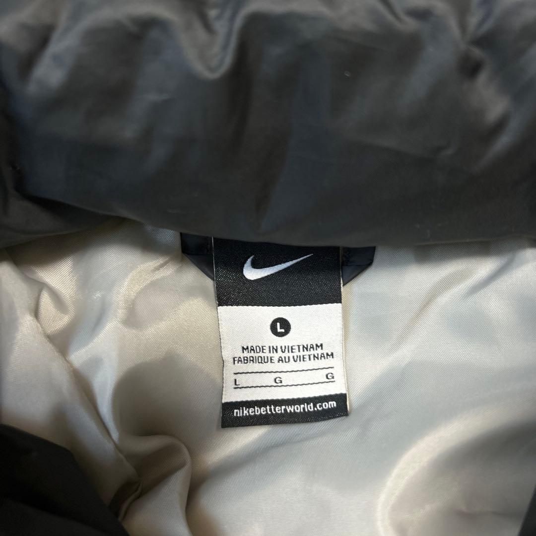 NIKE ナイキ ロングダウンコート ベンチコート　Lサイズ ブラック　サッカー