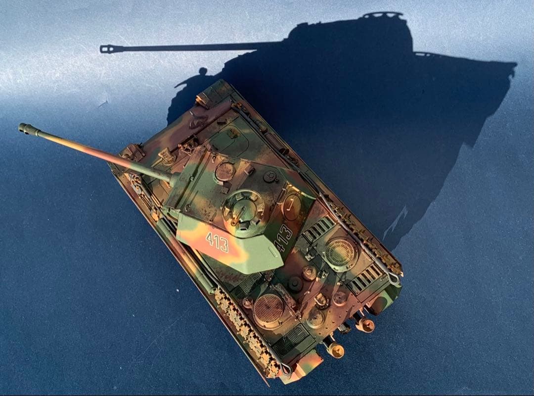 タミヤ マスターワークコレクション パンサー 重量感塗装追加 完成品