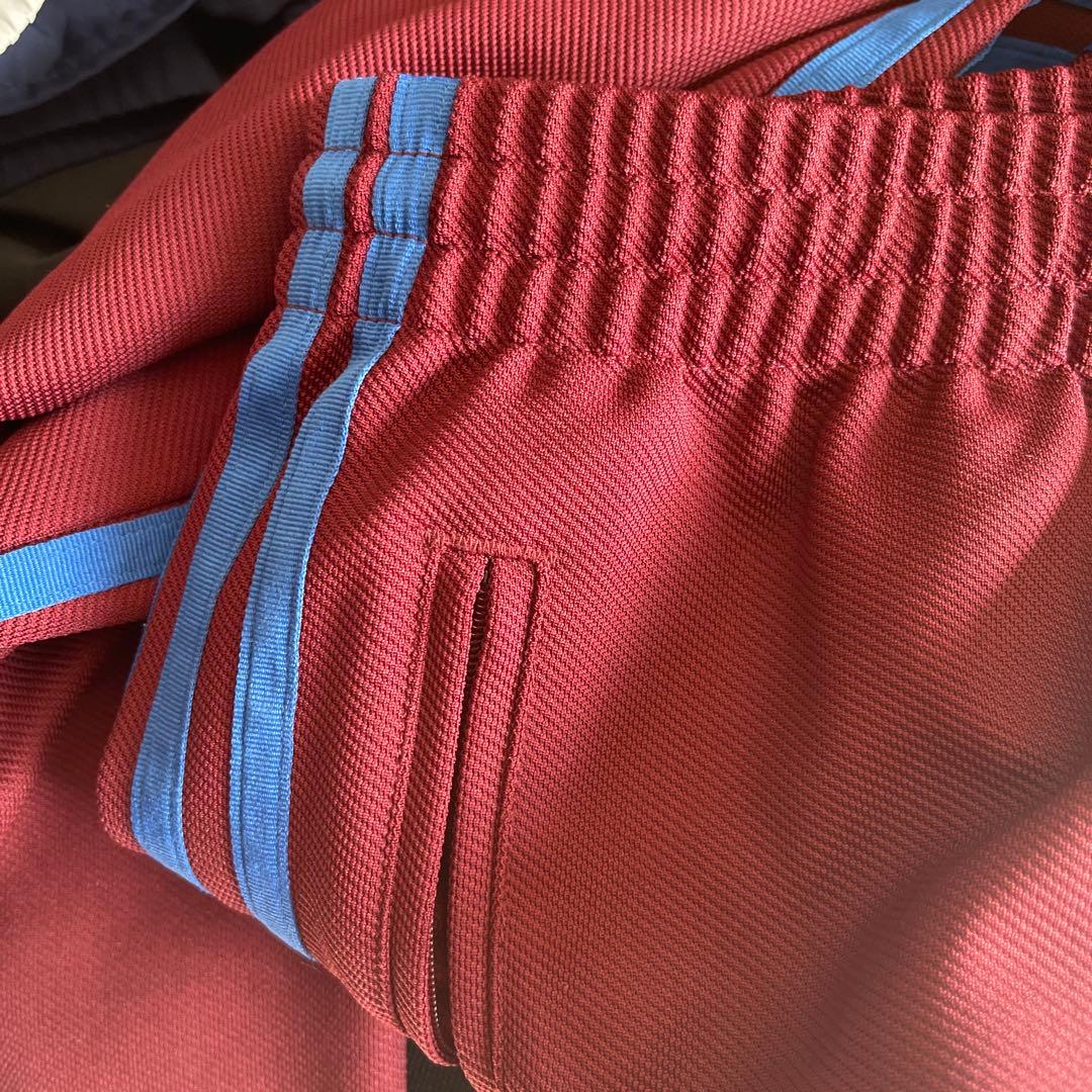 アディダス ジャージパンツ バーガンディ　Mサイズ