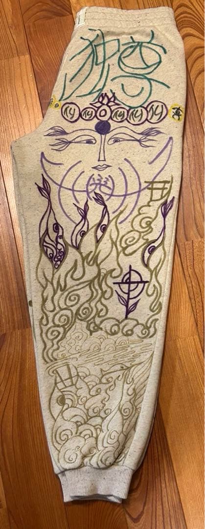 ART 宗教画　スウェットパンツ　両面