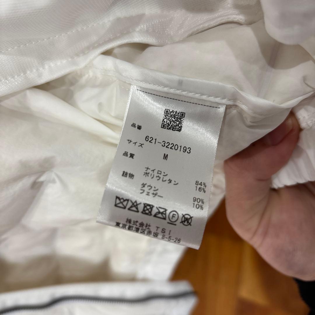 PING ピン　ゴルフウェア　フルジップ　ダウンブルゾン Mサイズ　ホワイト