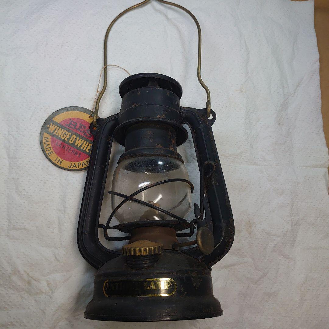 昭和レトロ　別所ランプ　ウィングドウィールハリケーンランタン　日本製