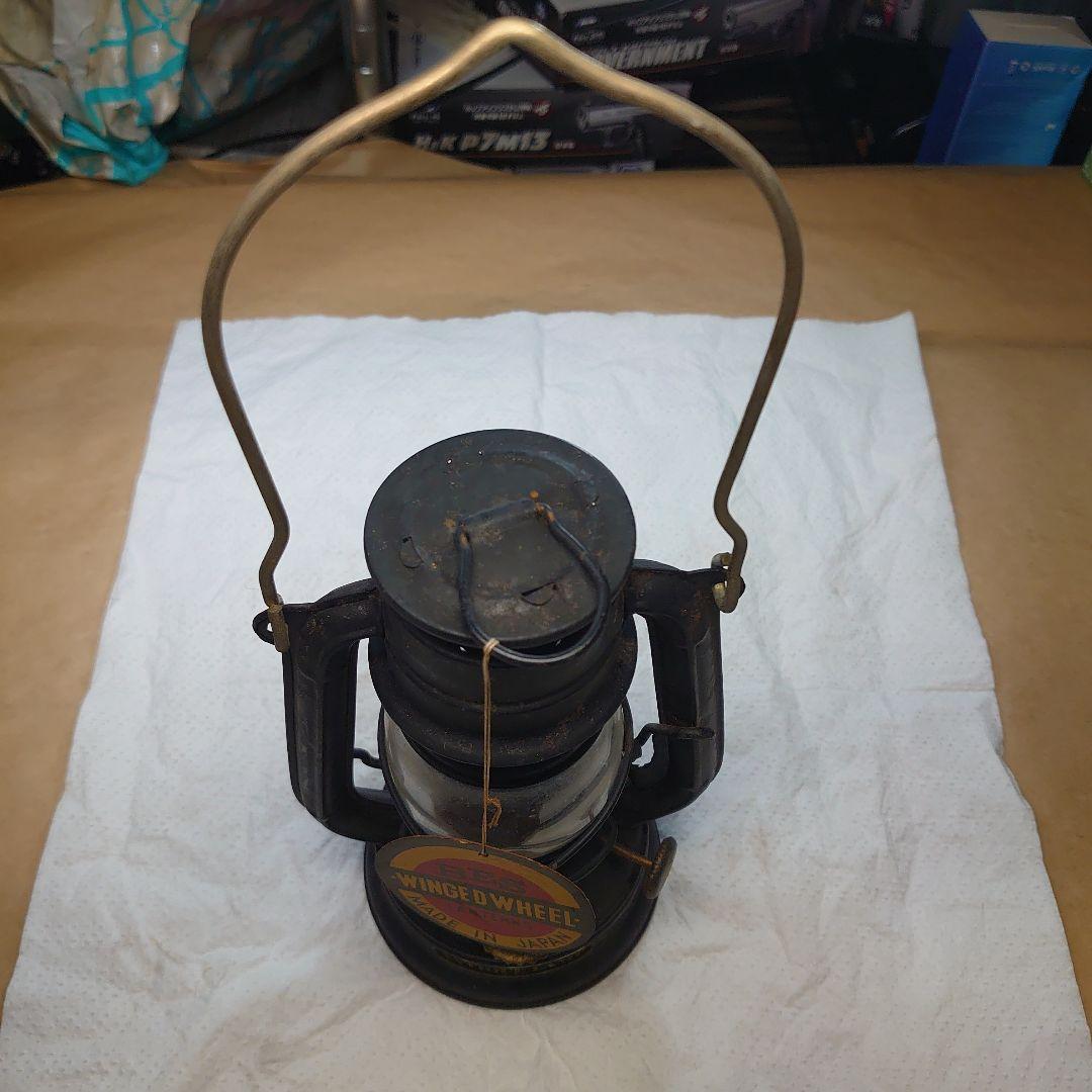 昭和レトロ　別所ランプ　ウィングドウィールハリケーンランタン　日本製