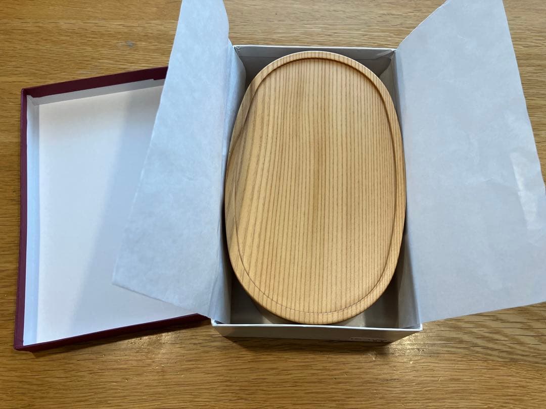 新品未使用　栗久　曲げわっぱ 2段 お弁当箱　楕円形 木製　2つセット