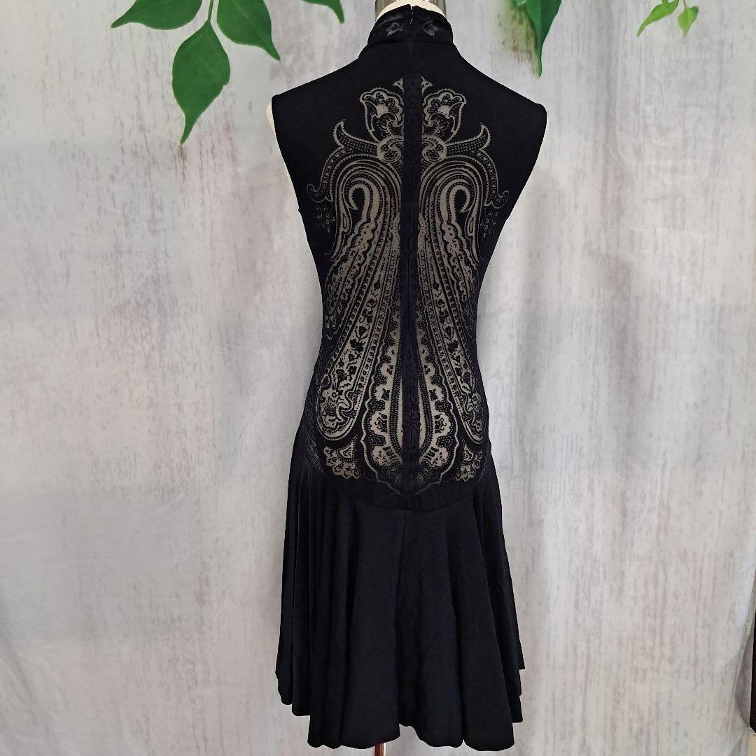 レオナール　ダンス衣装　シースルー　ブラック　サイズ38