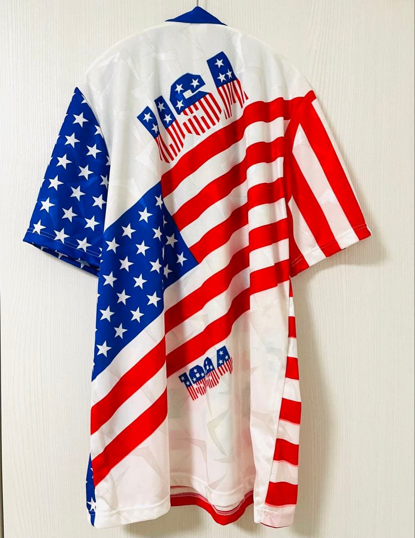 お値下げ/レア1994 USA サッカーユニフォーム　各エンブレム付き　L寸