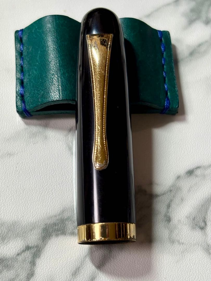 酒井栄助　手造り万年筆　14k