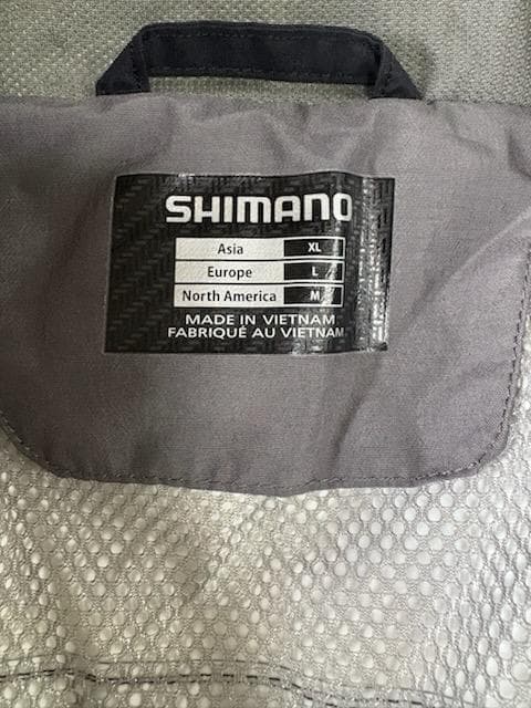 シマノ 防水レインウェア ドライシールド　ブラック・グレー 上下セット