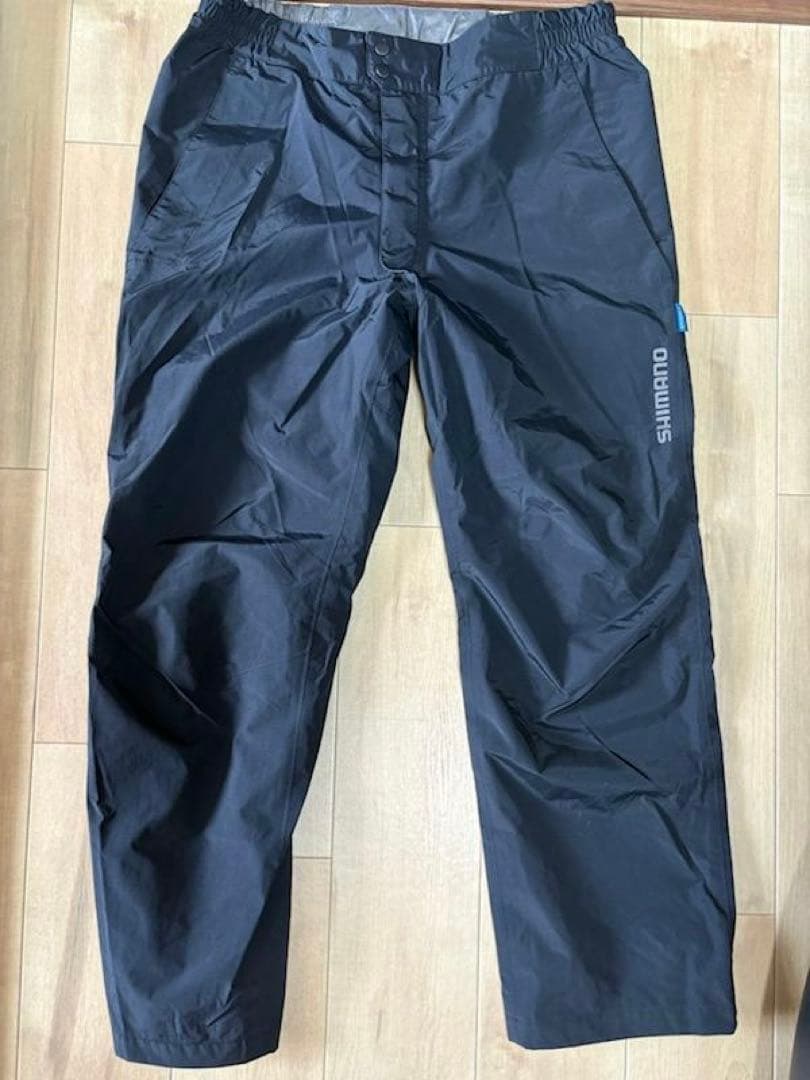 シマノ 防水レインウェア ドライシールド　ブラック・グレー 上下セット