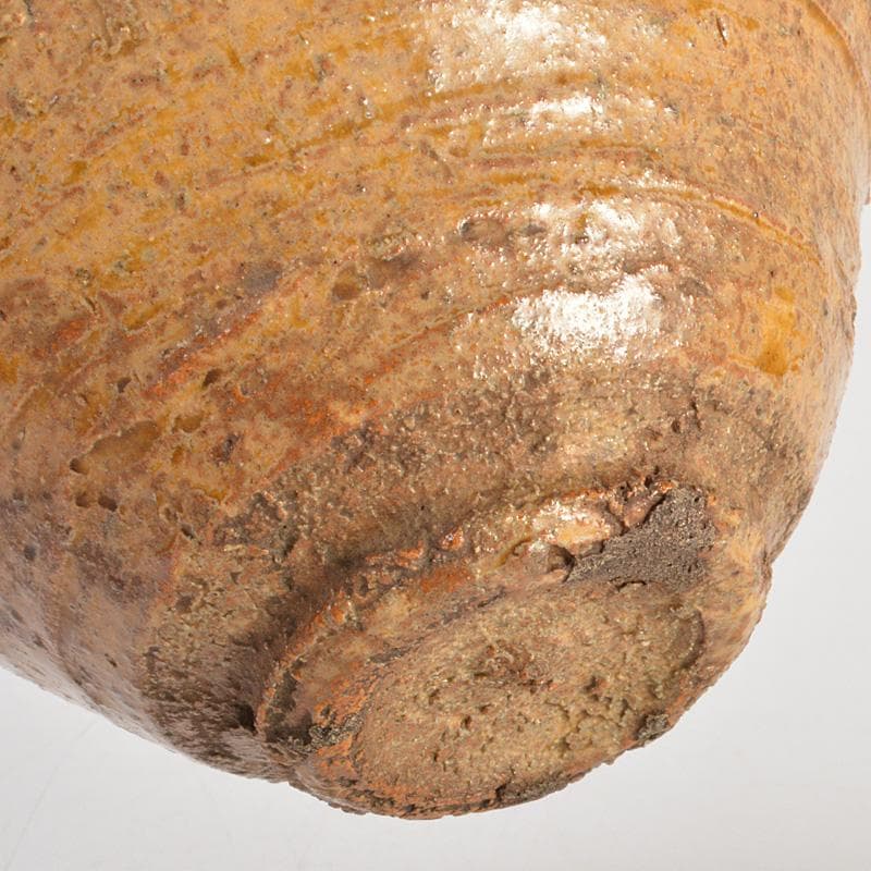 朝鮮美術　李朝　黄伊羅保茶椀　時代箱　N　6700